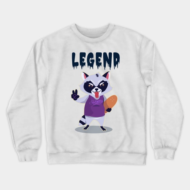 Legend Ferret Crewneck Sweatshirt by NB-Art